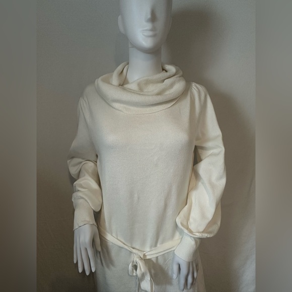 Sam Edelman Cowl Neck Long Sleeve Sweater Dress - Picture 3 of 4